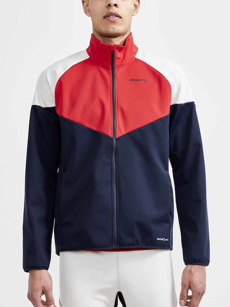 Мужской лыжный костюм Craft Glide Storm orange-navy - 2