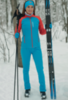 Nordski Premium разминочный лыжный костюм женский blue-red - 11