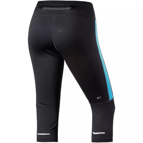 Asics Stripe Knee Tight тайтсы для бега женские черные-синие