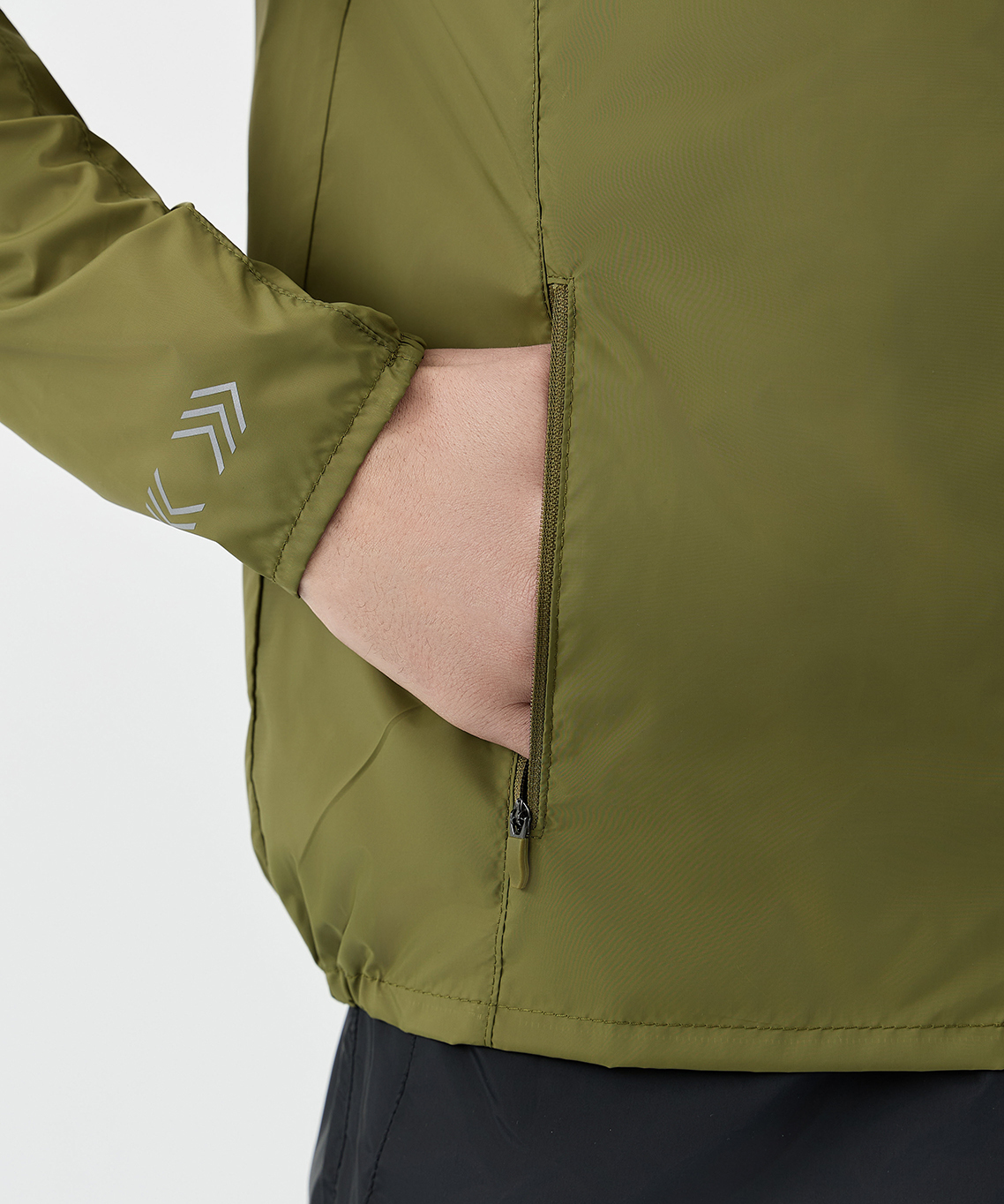 Мужская беговая ветровка Nordski Rain olive - 8