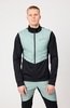 Мужская куртка для лыж и бега зимой Nordski Hybrid Pro black-ice mint - 1