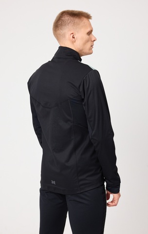 Мужская куртка для лыж и бега зимой Nordski Hybrid Pro black-ice mint