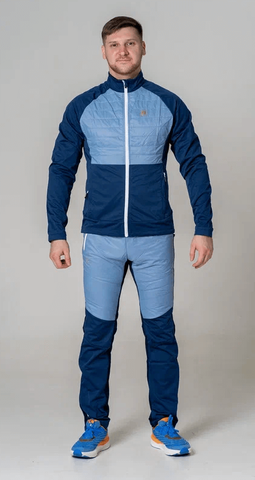 Мужской утепленный лыжный костюм Noname Hybrid 23 blue-light blue