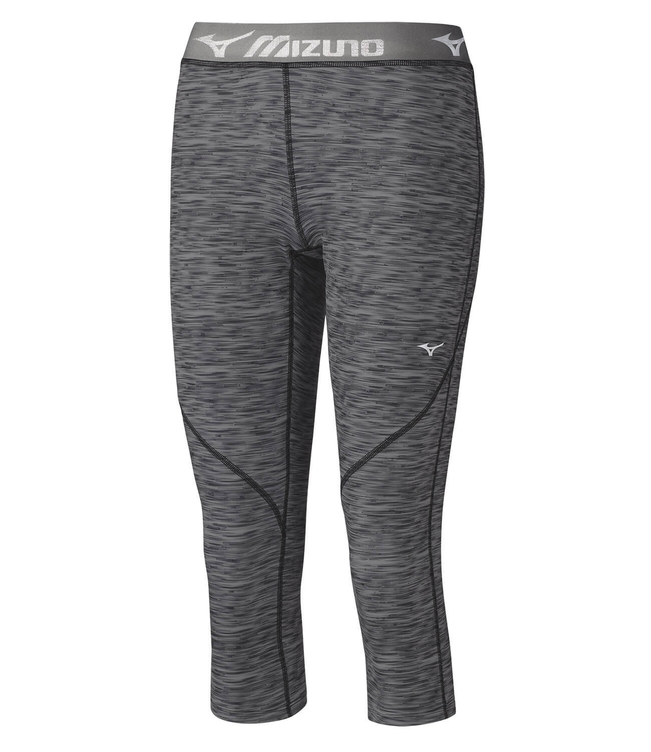 Тайтсы женские Mizuno Impulse Print 3/4 Tight серые