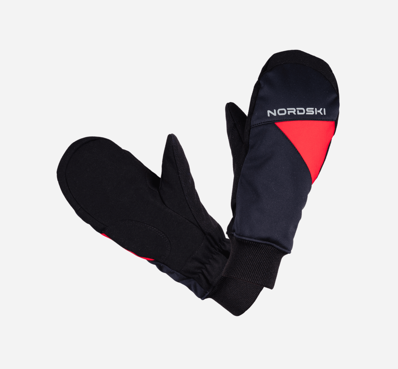 Теплые лыжные варежки Nordski Arctic WS black-red