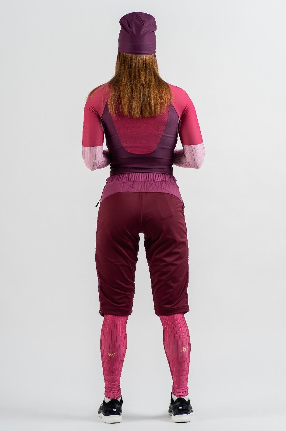 Женские лыжные утепленные шорты Noname Ski Shorts 24 ягодные - 6