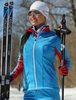 Nordski National Active разминочный лыжный костюм женский Blue-Black - 2