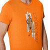 Беговая футболка мужская Asics Graphic SS Top оранжевая - 3