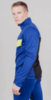 Мужская утепленная разминочная куртка Nordski Base true blue-lime - 2