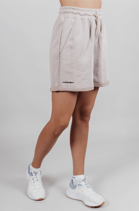 Женские спортивные шорты Nordski Outfit beige - 4