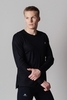 Мужская футболка для бега с длинным рукавом Nordski Training black - 2