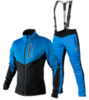 Victory Code Go Fast разминочный лыжный костюм с лямками blue-blue - 1