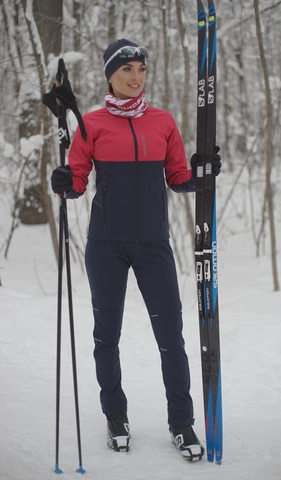 Nordski Premium разминочный лыжный костюм женский pink-blueberry