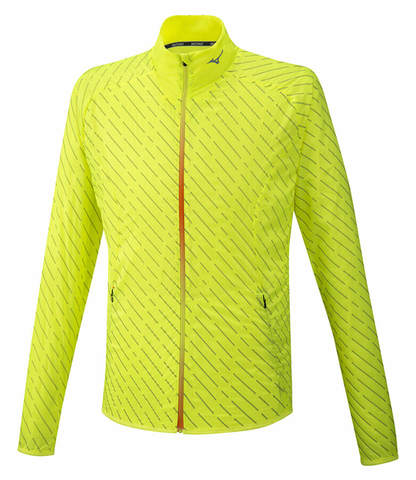 Mizuno Reflect Wind Jacket куртка для бега мужская желтая