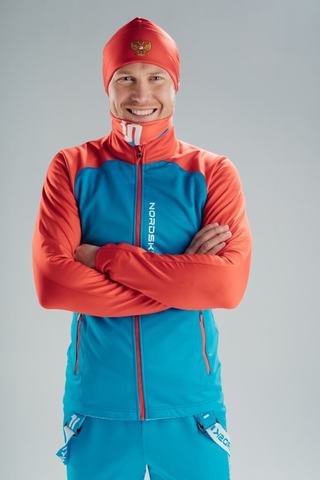 Nordski Premium лыжная куртка мужская синяя-красная