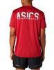 Asics Katakana Ss Top футболка для бега мужская красная - 3