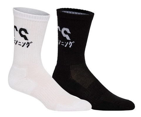 Asics 2ppk Katakana Sock носки беговые черные-белые