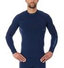 Brubeck Thermo Nilit Heat термобелье мужское рубашка синяя - 1