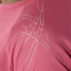 ASICS STRIPE SS TOP женская спортивная футболка розовая - 5