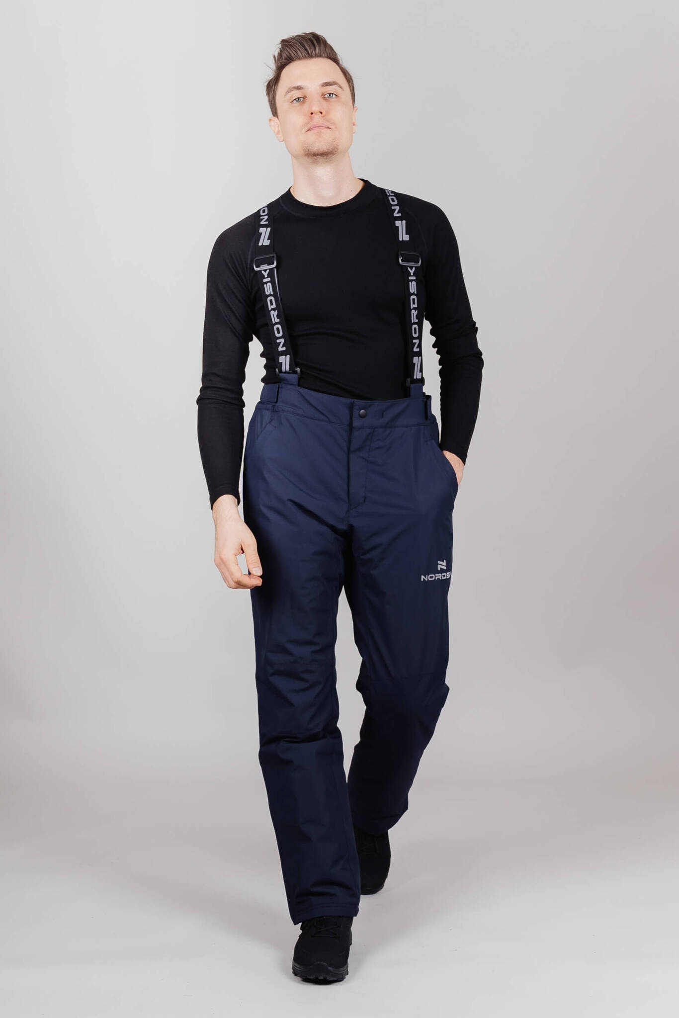 Зимний лыжный костюм мужской Nordski Premium Sport navy-red - 10