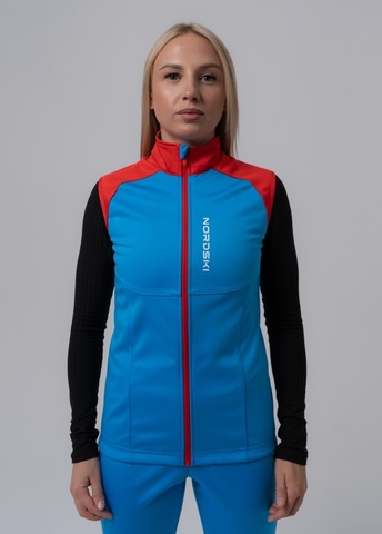 Nordski Premium лыжный жилет женский синий-красный