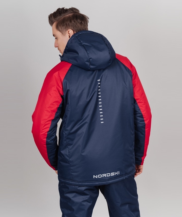 Зимний лыжный костюм мужской Nordski Premium Sport navy-red - 5