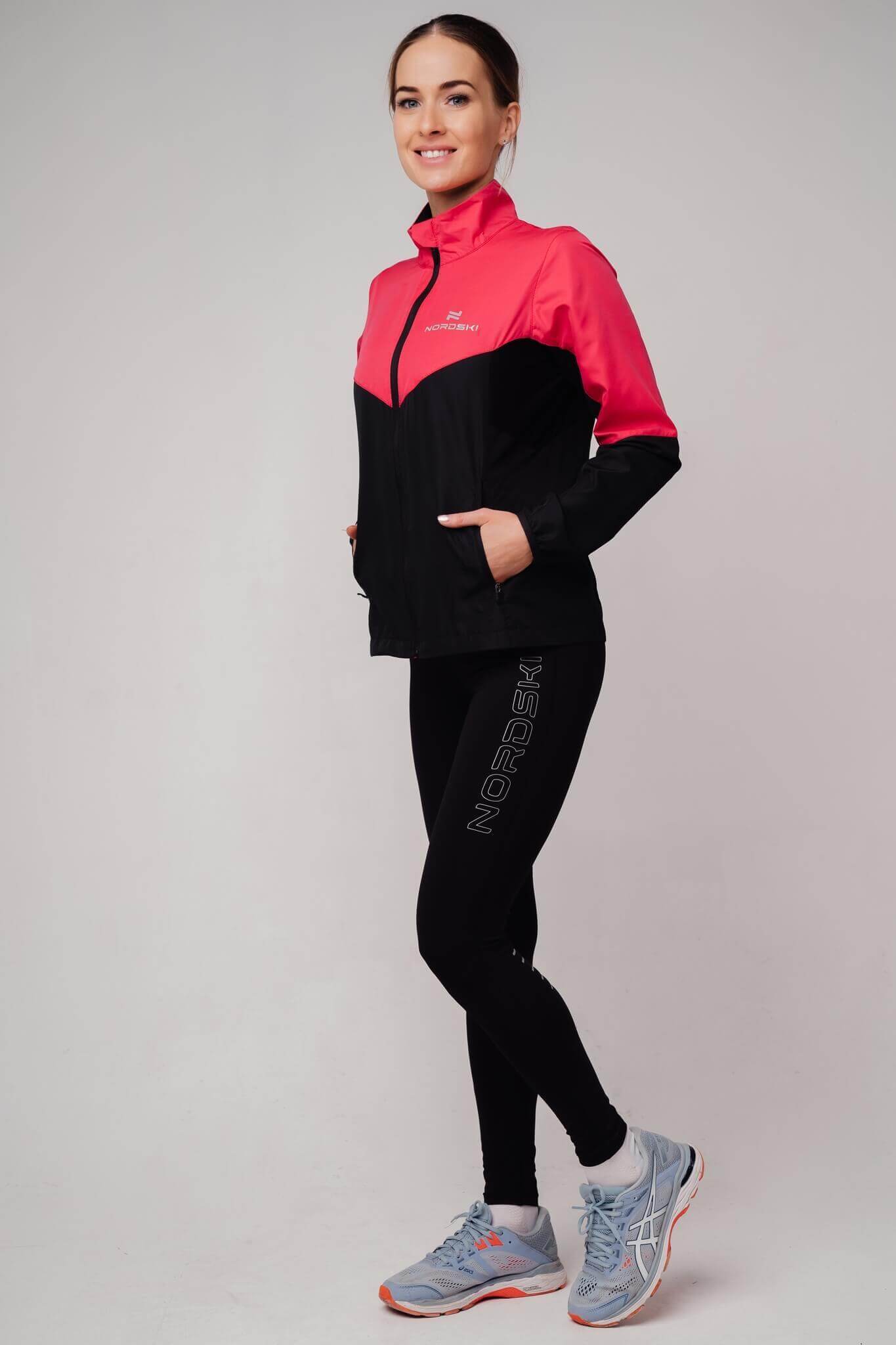 Nordski Sport Elite костюм для бега женский pink-black