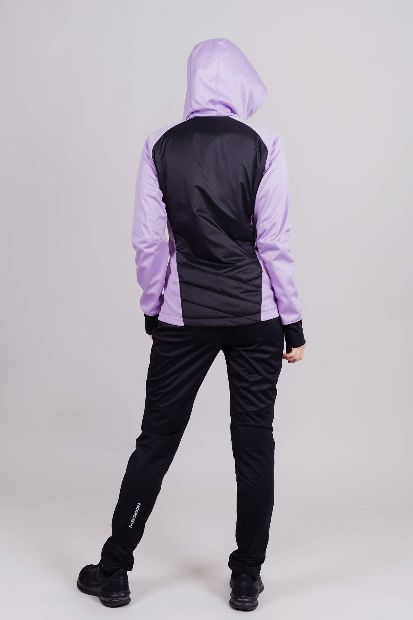 Женская тренировочная куртка с капюшоном Nordski Hybrid Hood orchid - 5