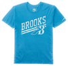 Футболка мужская Brooks Heritage Ss голубая - 1