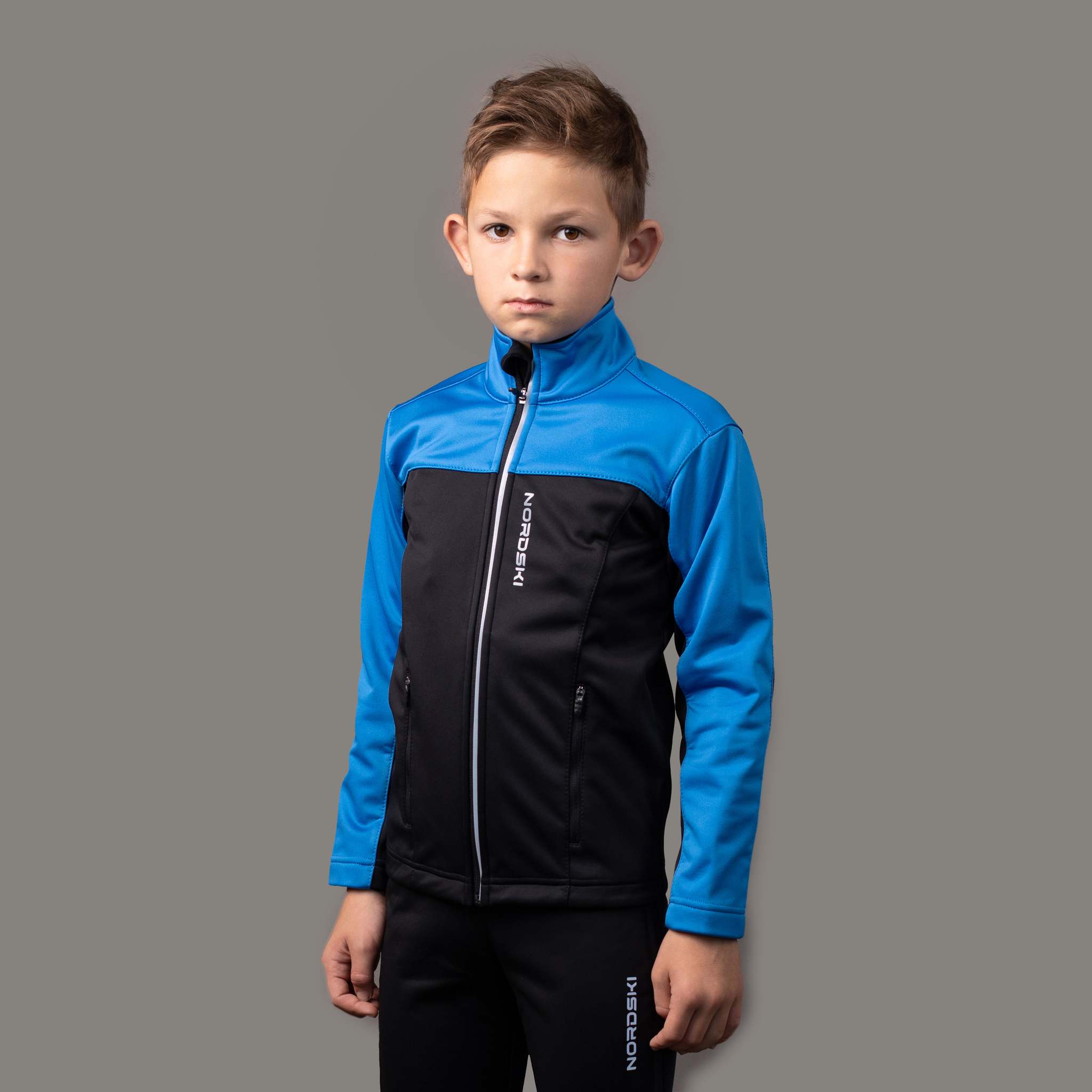 Nordski Jr Active Base детский беговой костюм blue-black - 3