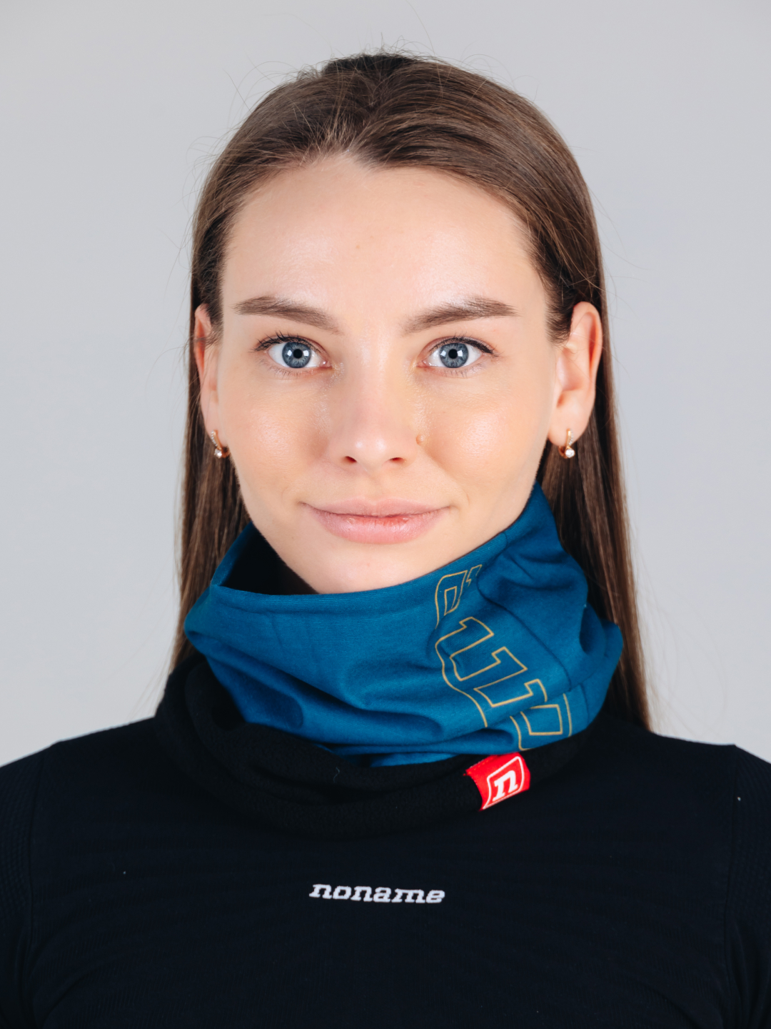 Гибридный флисовый бафф Noname Fleece Neckwarmer medium blue