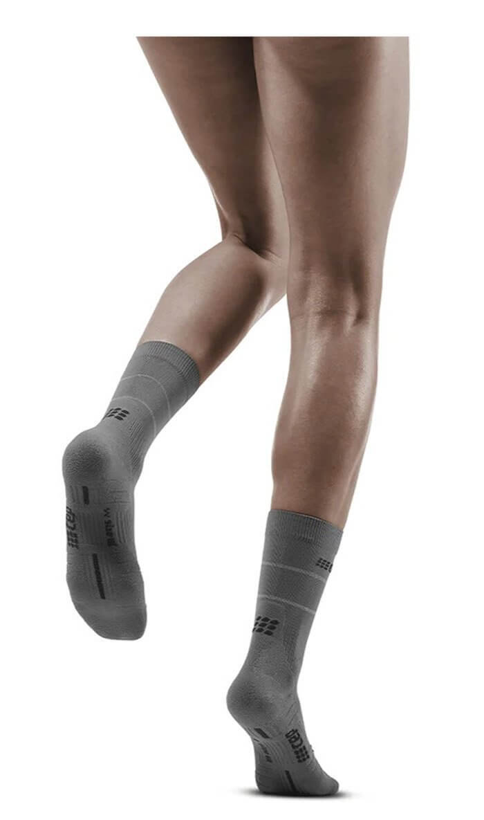 Женские компрессионные носки CEP Reflective серые - 7