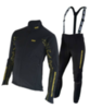 Olly разминочный лыжный костюм black/yellow/line - 1