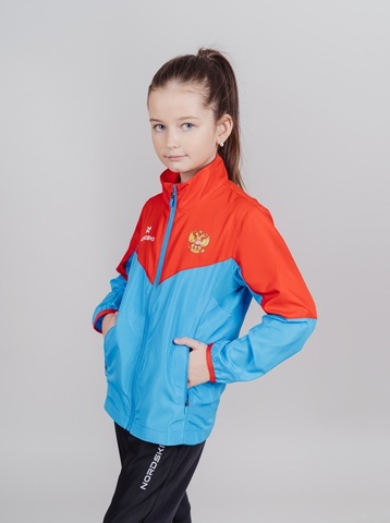 Nordski Jr Sport костюм для бега детский red-blue