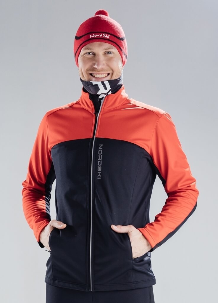 Nordski Active лыжная куртка мужская красная-черная - 7