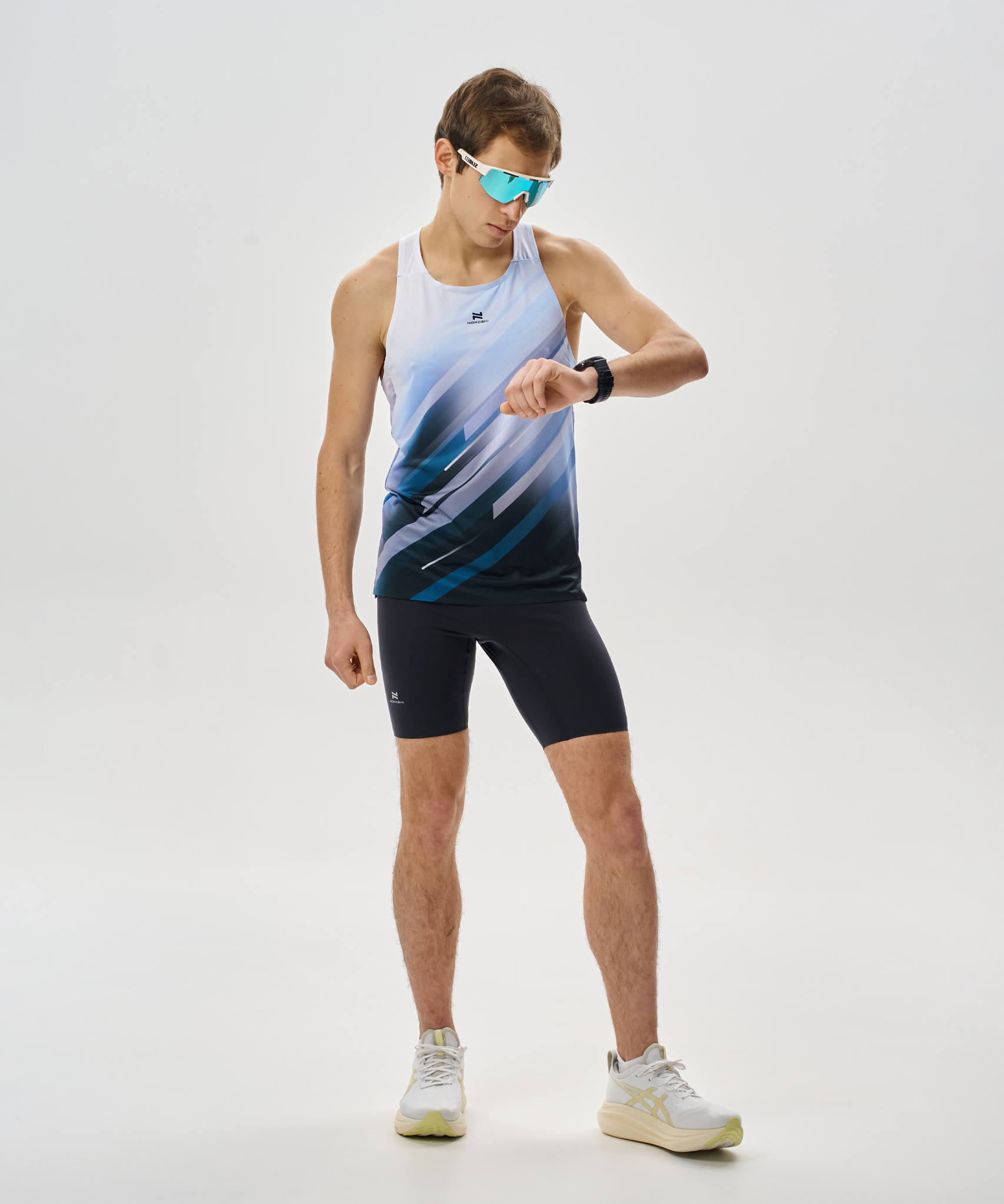 Мужские тренировочные тайтсы Nordski half Race black - 11