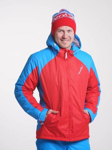 Nordski National утепленный лыжный костюм мужской Red-Black