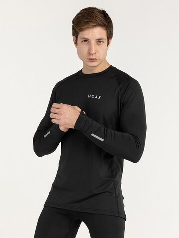 Мужская терморубашка с длинным рукавом Moax Comfort Warm черная