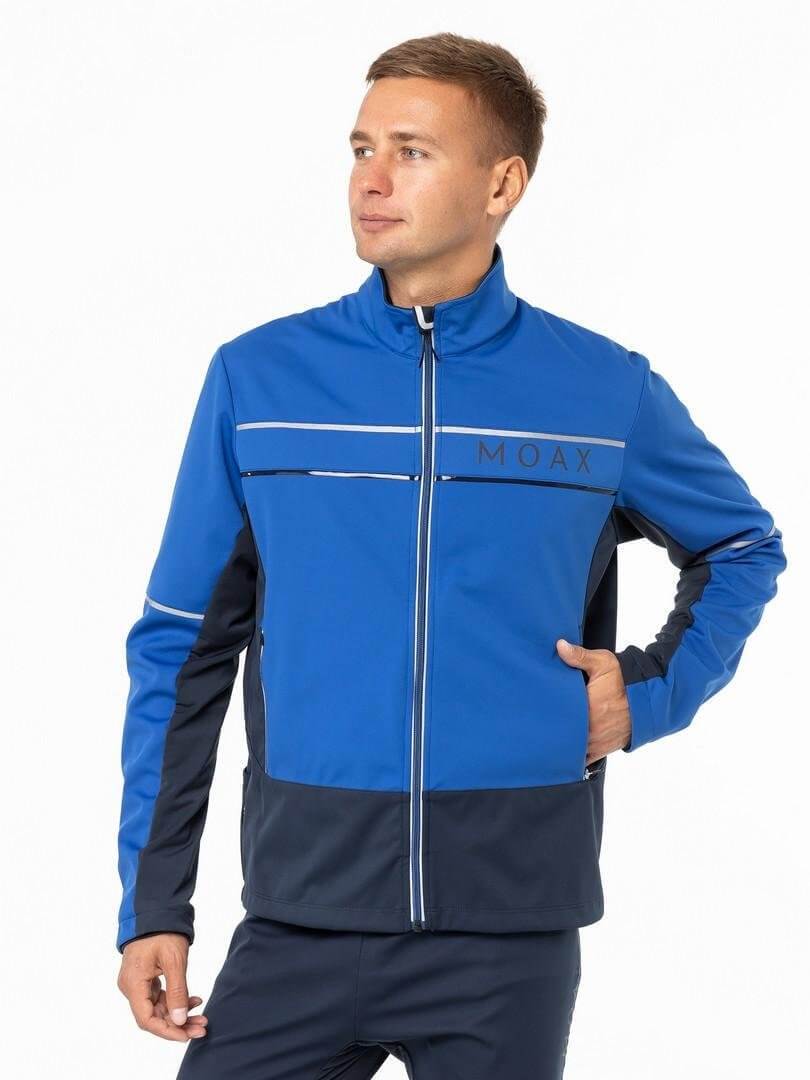Мужская лыжная куртка Moax Tokke Softshell олимпийский синий - 3