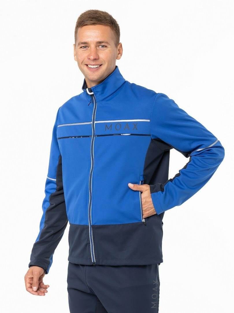 Мужская лыжная куртка Moax Tokke Softshell олимпийский синий - 2