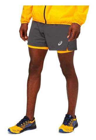 Asics Fujitrail Short шорты для бега мужские серые