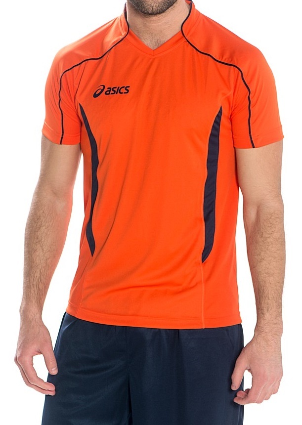 Волейбольная футболка Asics T-shirt Volo мужская оранжевая