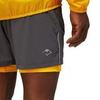 Asics Fujitrail Short шорты для бега мужские серые - 4