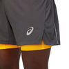 Asics Fujitrail Short шорты для бега мужские серые - 5