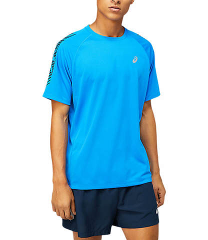 Asics Icon Ss Top футболка для бега мужская светло-голубая