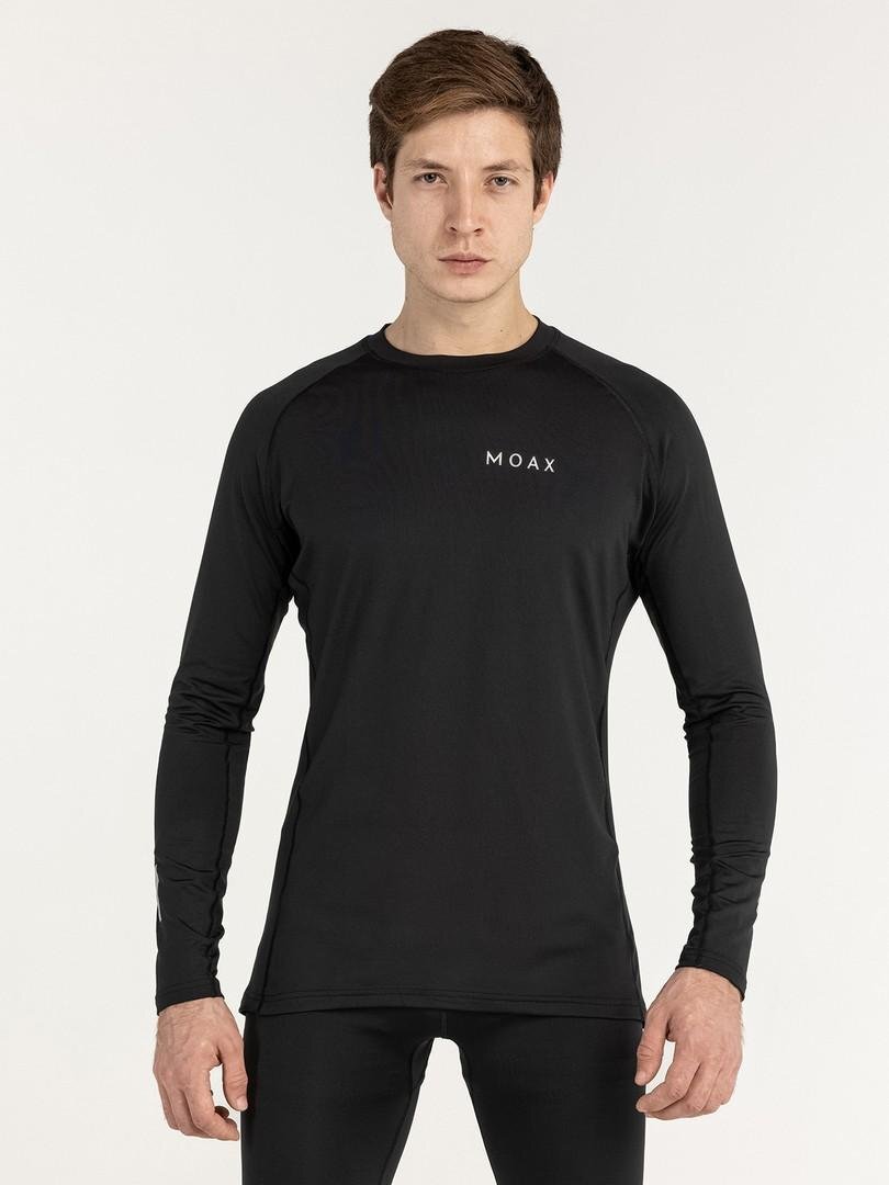 Мужская терморубашка с длинным рукавом Moax Comfort Warm черная