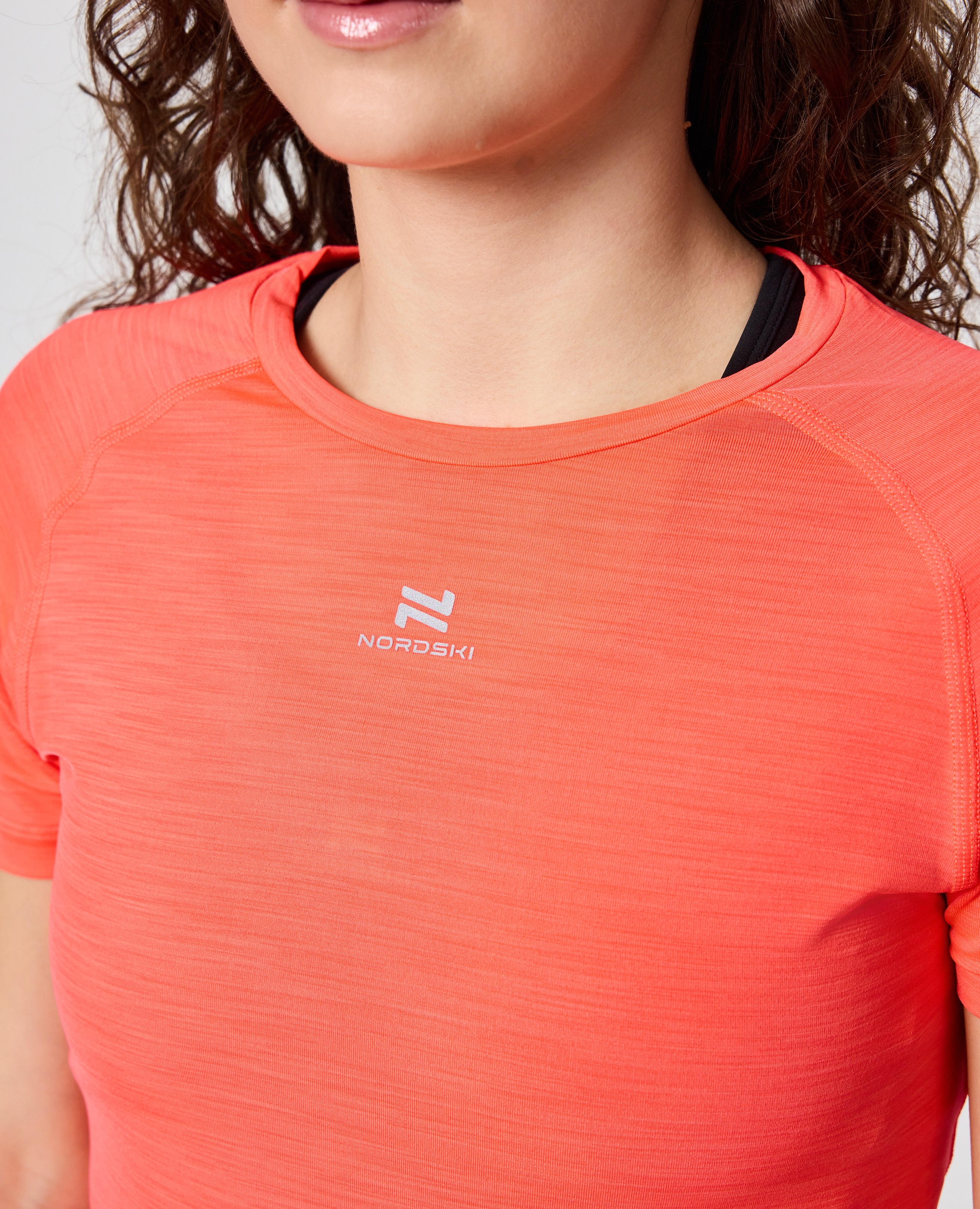 Женский комплект для тренировок Nordski Pro half Road coral-black - 7