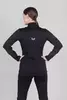 Женская утепленная разминочная куртка Nordski Base black-pink - 3