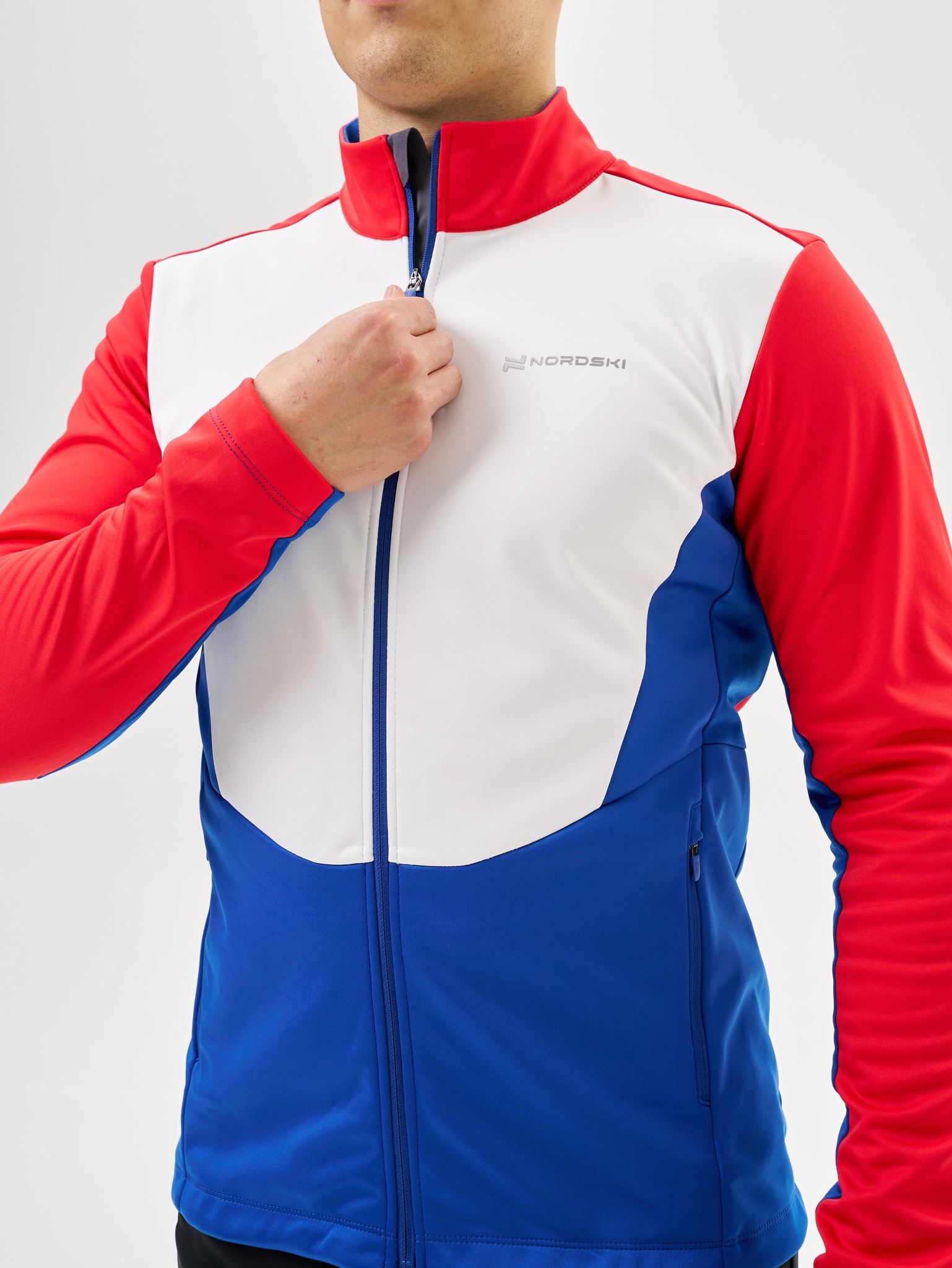 Мужская тренировочная лыжная куртка Nordski Advance patriot - 7