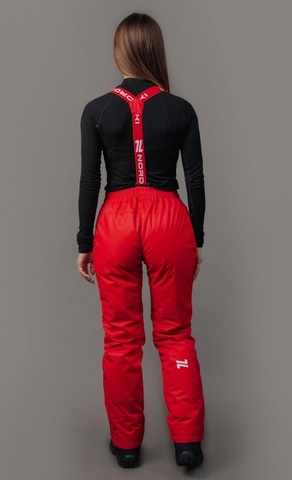 Nordski Premium теплые лыжные брюки женские красные